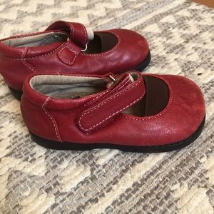 Red patent leather Mary Jane 5C toddler loafers